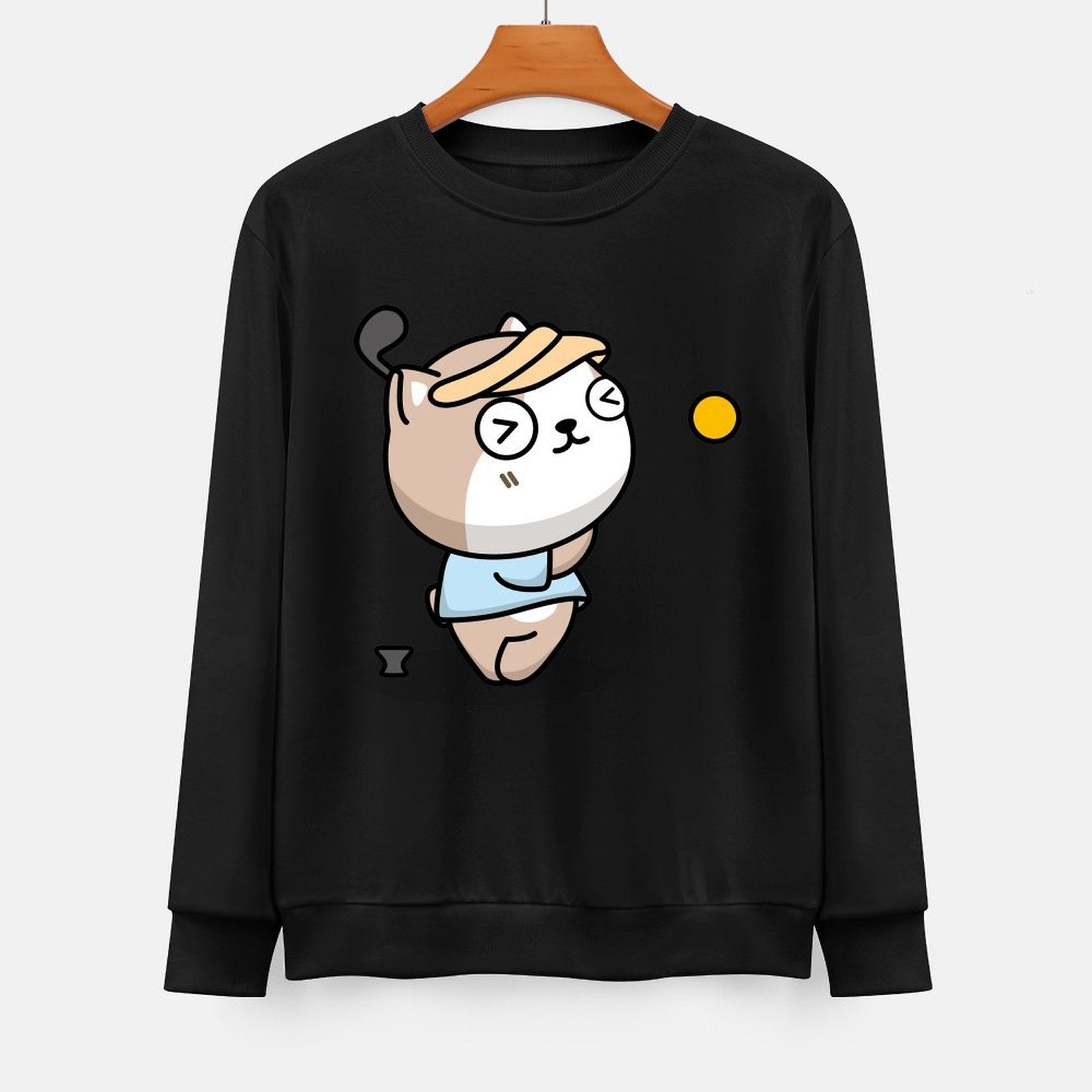 Front Patterned Long Sleeve TopComfort DailyFit